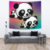 Cute Panda Bear Print Tapestry