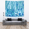 Shiba Inu Dog Snow Art Print Tapestry