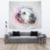 Shih Tzu Dog Watercolor Art Print Tapestry