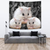 Chinese Hamster On Black Print Tapestry