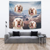 Cute Clumber Spaniel Print Tapestry