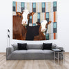 Simmental Cattle (Cow) Print Tapestry