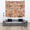 Djungarian Hamster On Wall Print Tapestry