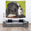 Boxer Dog Dotted Art Print Tapestry