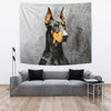 Amazing Dobermann Dog Print Tapestry