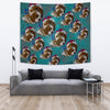 Cavalier King Charles Spaniel Dog On Heart Print Tapestry