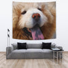 Chow Chow Dog Blue Tongue Print Tapestry