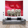 Central Asian Shepherd Puppies Print Tapestry