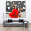 Cute Chihuahua Puppies Print Tapestry