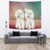 Cute Poodle Dog Print Tapestry