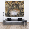 Cute Maine Coon Cat Print Tapestry