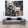 Glen Of Imaal Terrier On Black Print Tapestry