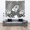 Black & White Snake Print Tapestry