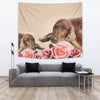 Cute Irish Setter Dog Print Tapestry