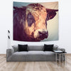 Cattle Cow Vector Art Print Tapestry