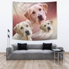 Labrador Retriever On Soft Cream Print Tapestry