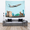 Happy Cats Print Tapestry