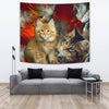 Maine Coon Cat Print Tapestry