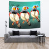 Zebra Finch Bird Print Tapestry