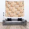 Golden Retriever In Lots Print Tapestry