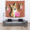 Pembroke Welsh Corgi Print Tapestry