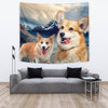 Cute Pembroke Welsh Corgi Print Tapestry