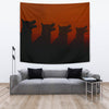 Amazing German Shepherd Dog Shadow Print Tapestry