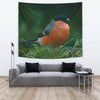 Bullfinch Bird Print Tapestry