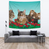 Amazing Maine Coon Cat Print Tapestry