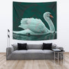 Lovely Swan Bird Print Tapestry