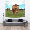 Angus cattle (Cow) Print Tapestry