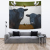 Galloway Cattle (Cow) Print Tapestry