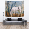 Chianina Cattle (Cow) Print Tapestry