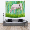 Amazing Chianina Cattle (Cow) Print Tapestry