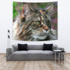 Amazing Maine Coon Cat Print Tapestry