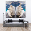 Amazing Samoyed Dog Print Tapestry