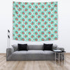 Bull Terrier Dog Floral Print Tapestry