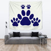 Dog Paws Print Tapestry