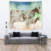 Amazing Ayrshire Cattle (Cow) Art Print Tapestry