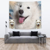 Cute Samoyed Dog Print Tapestry