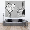 Yorkie Dog Print Tapestry