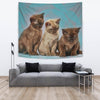 Lovely Burmese Cat Print Tapestry