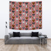 Pit Bull Dog Pattern Print Tapestry