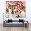 Cute Shiba Inu Dog Print Tapestry