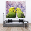 Budgerigar Parrot Print Tapestry