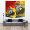 Blue and Yellow Macaw Print Tapestry