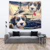 Cute Shih Tzu Dog Print Tapestry