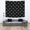 Whippet Dog Pattern Print Tapestry