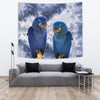 Cute Hyacinth Macaw Print Tapestry