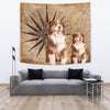 Amazing Australian Shepherd Dog Print Tapestry